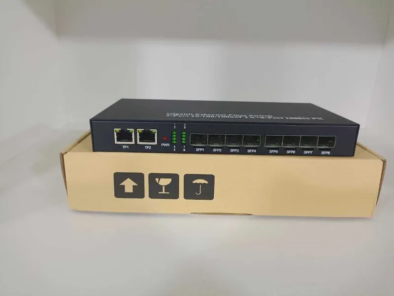 СВИЧ оптический 8x портовый SFP Switch свитч комутатор