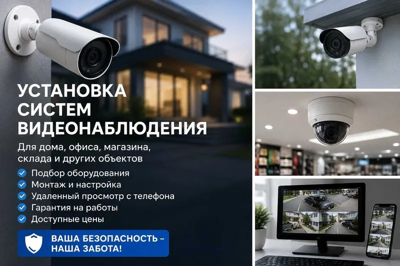 Установка и настройка систем видеонаблюдения