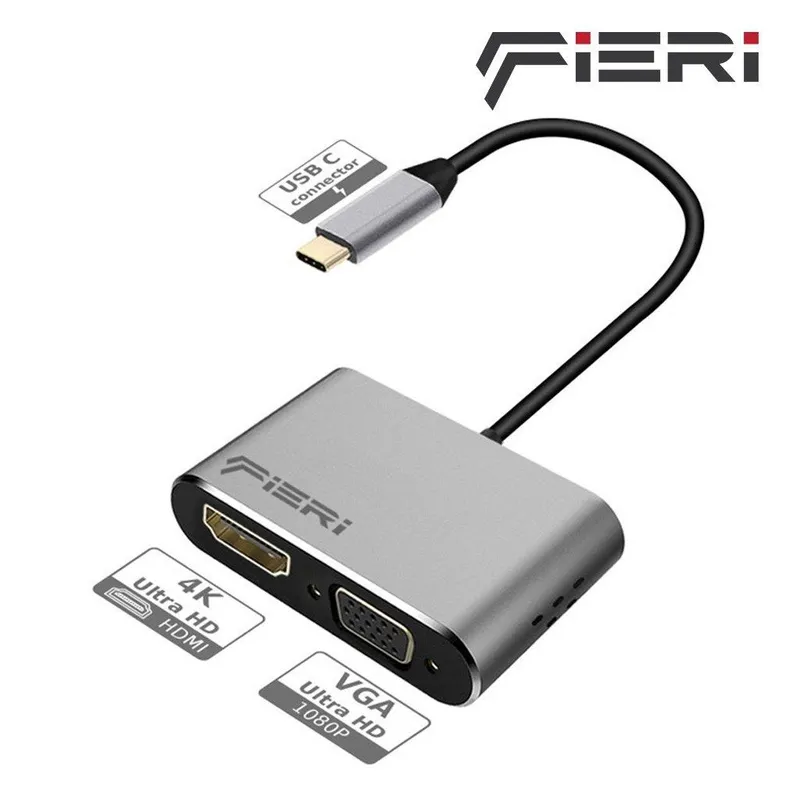 type- c > vga , hdmi адаптер переходник , macbook , samsung s и т.д — фото 5