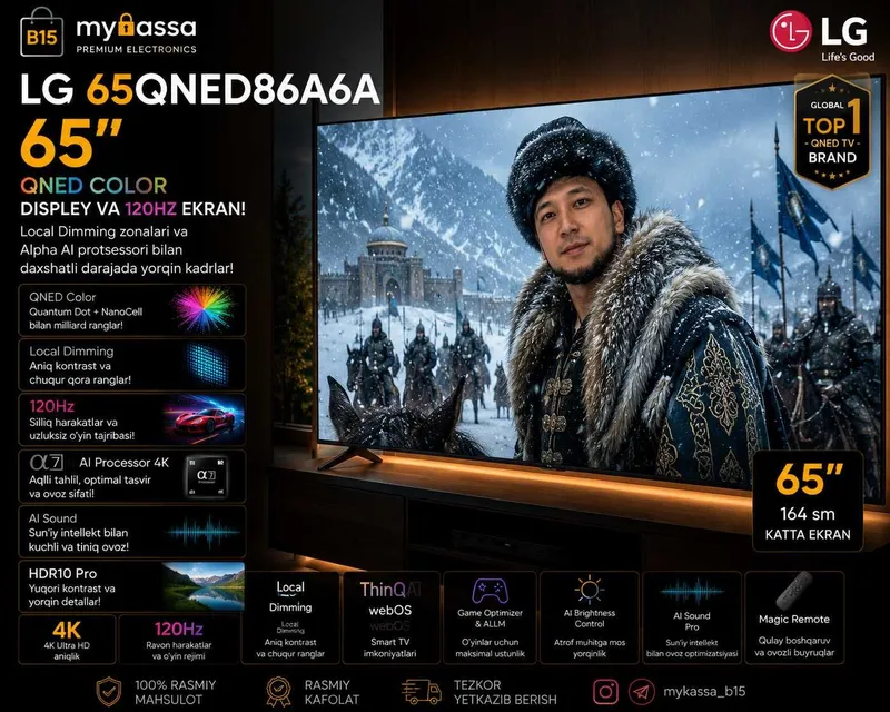 LG 65QNED86A6A / Dastavka / New