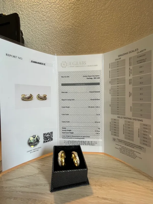 Серги с бриллиантами 750проба