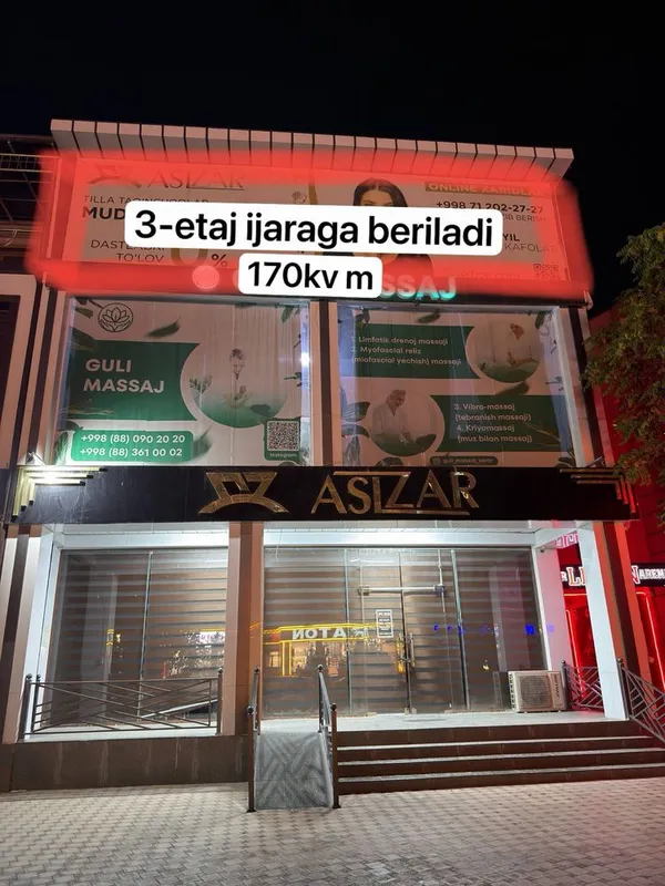 Binoning 3-qavati uchinchi qavati ijaraga beriladi. Binoning 3-qavati uchinchi qavati ijaraga beriladi.