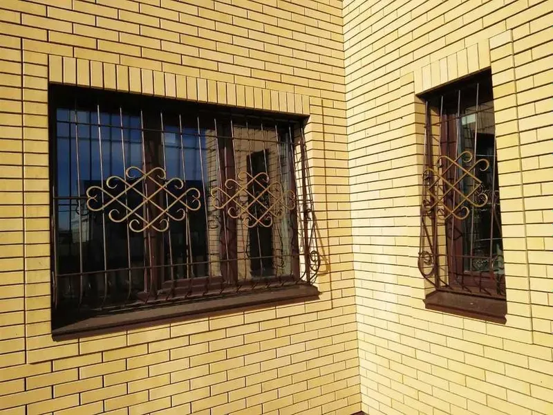 РЕШЁТКИ НА ОКНА Балкон козырек перила ограда temir навес карниз Kovka — фото 4
