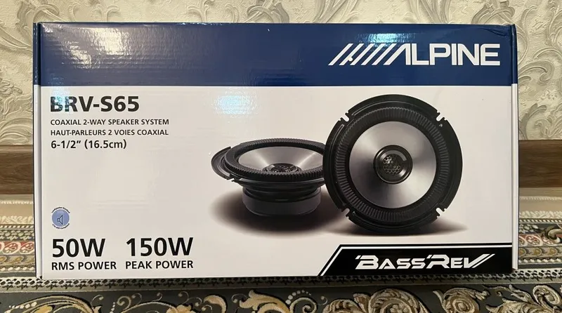 Alpine BRV-S65 6-1/2-дюймовые двухполосные коаксиальные динамики Mid