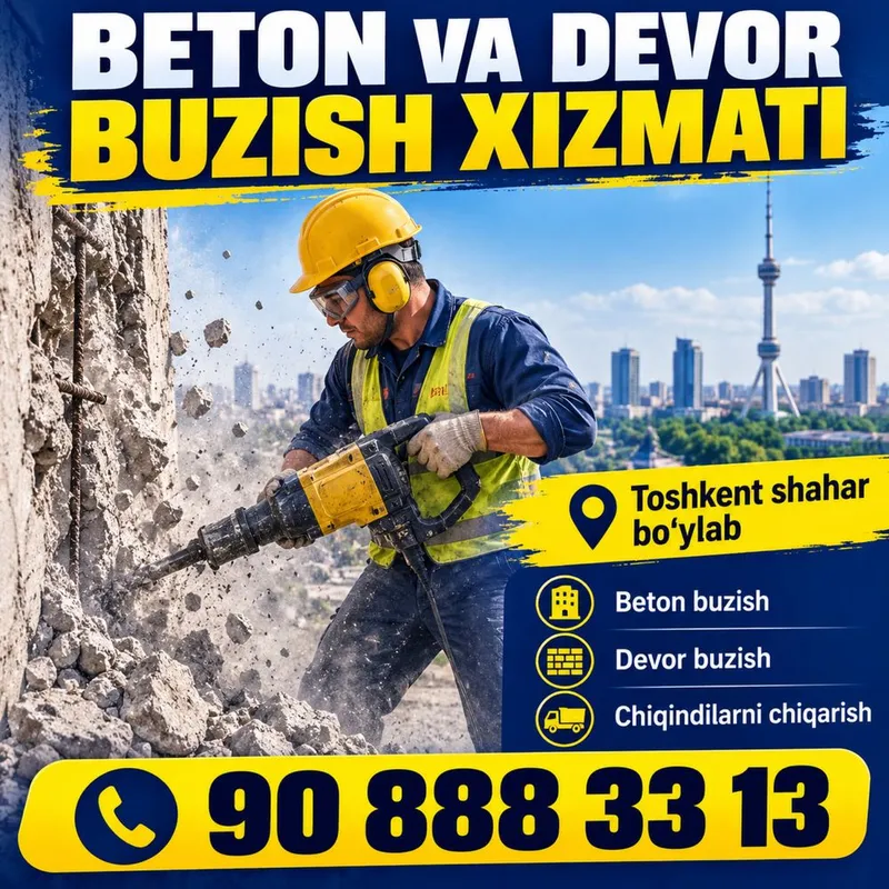Adboynik beton buzish ishlari 1