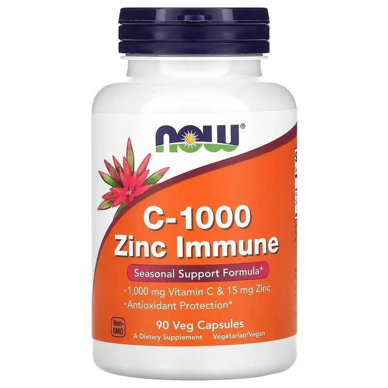 NOW Foods NOW C-1000 Zinc Immune C-1000 С1000 C1000 C 1000 Zinc D3 D-3 — фото 1