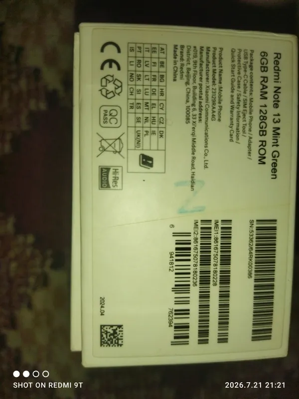 Redmi note 13 6 Redmi note 13 6