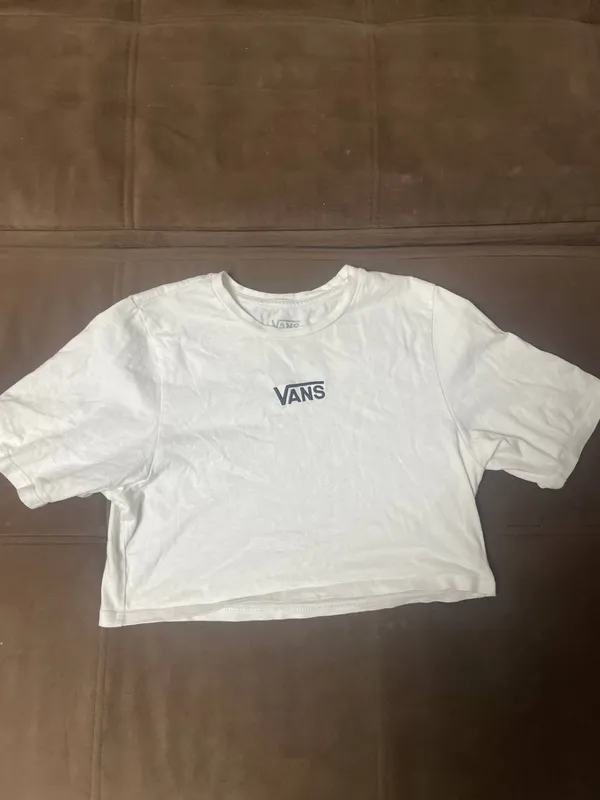 Футболка vans укороченная M белая
