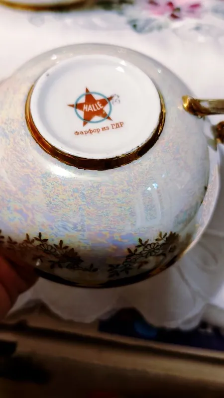 Чайный сервиз ГДР, винтаж 5