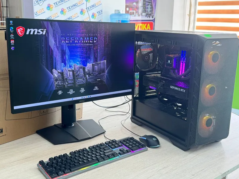 Мощный игровой ПК + монитор (бонус: HP KM300F Gaming Combo) — фото 2