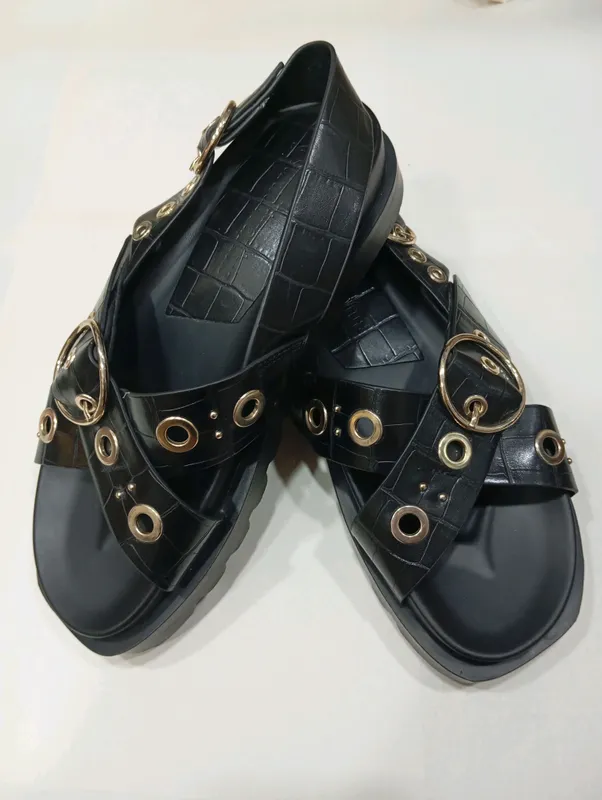 Сандалии кожаные, Stradivarius, 37размер