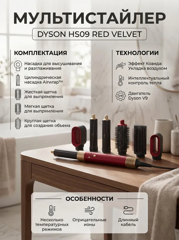 Dyson HS08 (red velvet)