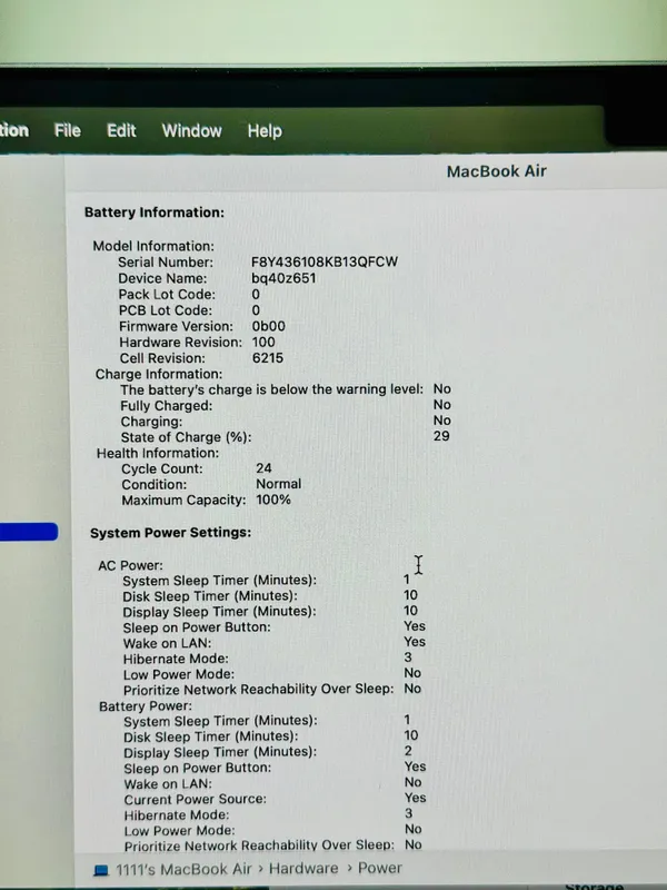 MacBook Air M3 Full Box- Yangi noutbuk (Makbuk-Apple) 6 MacBook Air M3 Full Box- Yangi noutbuk (Makbuk-Apple) 6