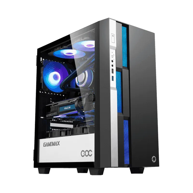 Кейс Gamemax Brufen C3 Black-White 1 Кейс Gamemax Brufen C3 Black-White 1
