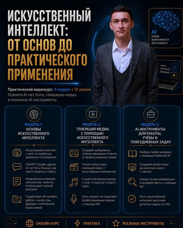 Онлайн-курс по искусственному интеллекту с практикой Онлайн-курс по искусственному интеллекту с практикой