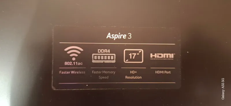 Acer Aspire 3 Model NO.:N19C2 3