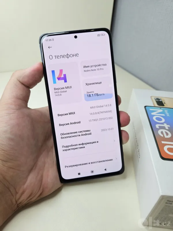 Redmi Note 10 Pro, идеальное состояние, 64 ГБ 6 Redmi Note 10 Pro, идеальное состояние, 64 ГБ 6