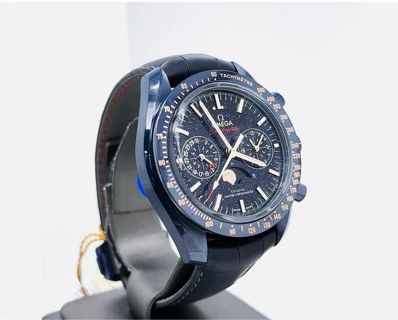 Часы Omega Speedmaster Moonphase (Синяя керамика / Авантюрин) — фото 1