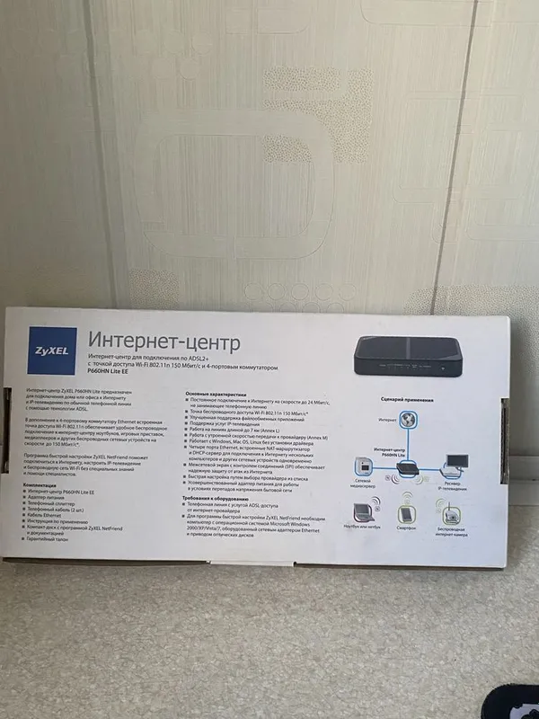 Роутер ZyXEL P660HN Lite EE 2 Роутер ZyXEL P660HN Lite EE 2