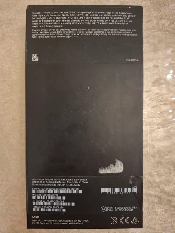 iPhone 12 Pro Max 256GB Pacific Blue Комплект весь 6