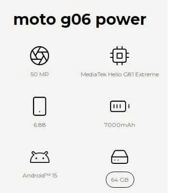 Motorola G06 Power (4Gb + 256Gb) — фото 2