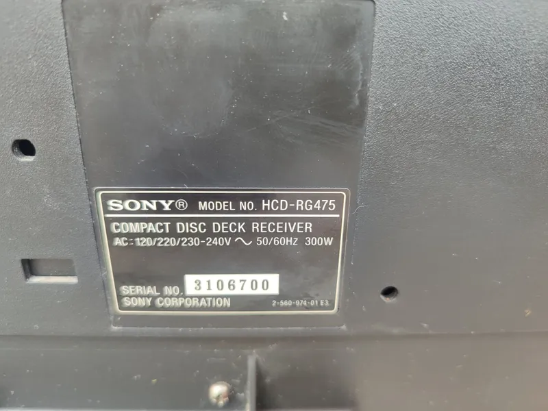 Музыкальный центр Sony MHC-RG475S — фото 5
