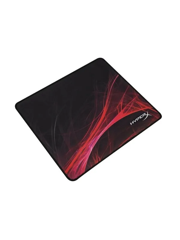 Коврик для мыши HyperX Fury S Speed (M 4P5Q7AA), игровой, черно-красный, прошитые края — фото 1