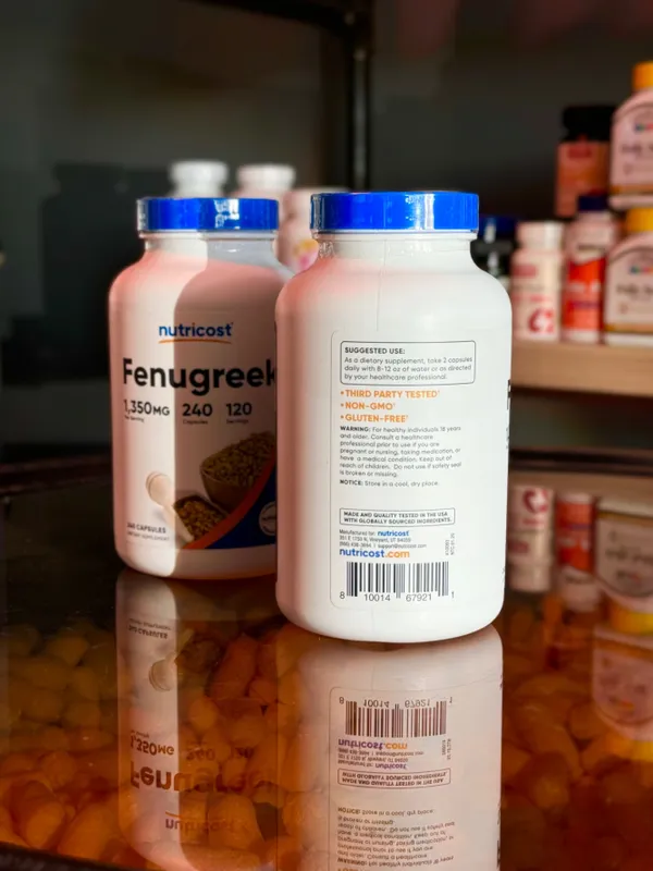 Nutricost Fenugreek Seed 135 mg, 240 capsules — фото 1