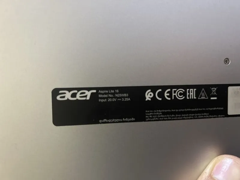 Acer aspire lite 16 вариантга взнос билан 5