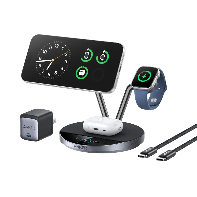 Anker Prime 3-in-1 QI2 simsiz zaryadlash stansiyasi 1