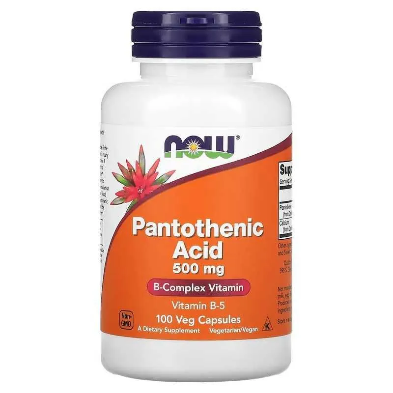 NOW Foods Pantothenic Acid пантотеновая кислота — фото 1