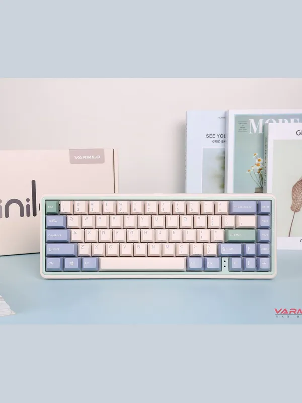 Клавиатура механическая Varmilo Minilo VXT67 Eucalyptus (VXT67), Gateron G Pro 2.0 Yellow, RGB, 67 клавиш — фото 6
