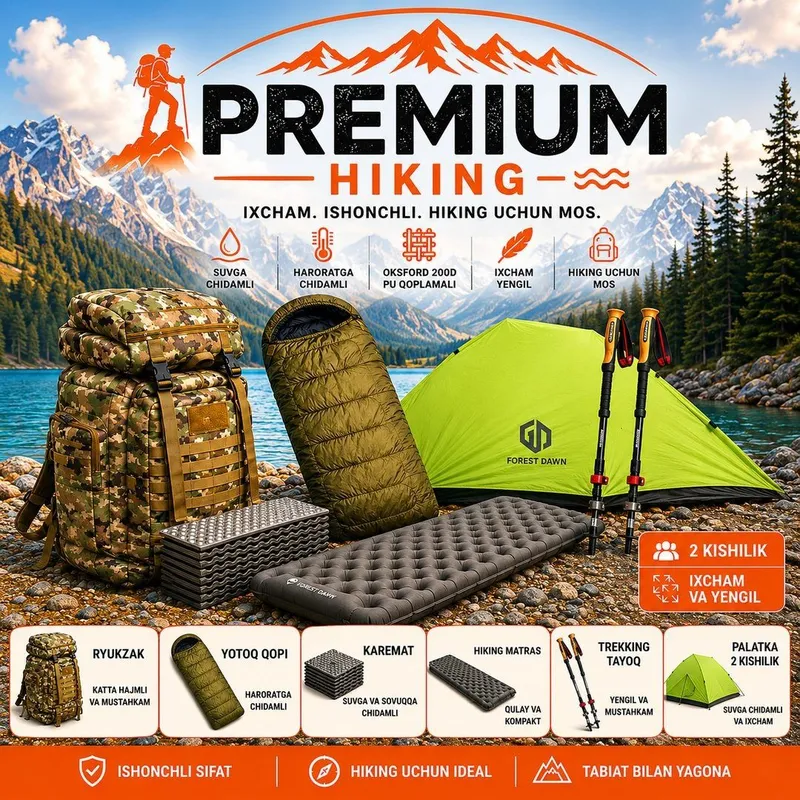 2 kishilik premium hiking 340.000