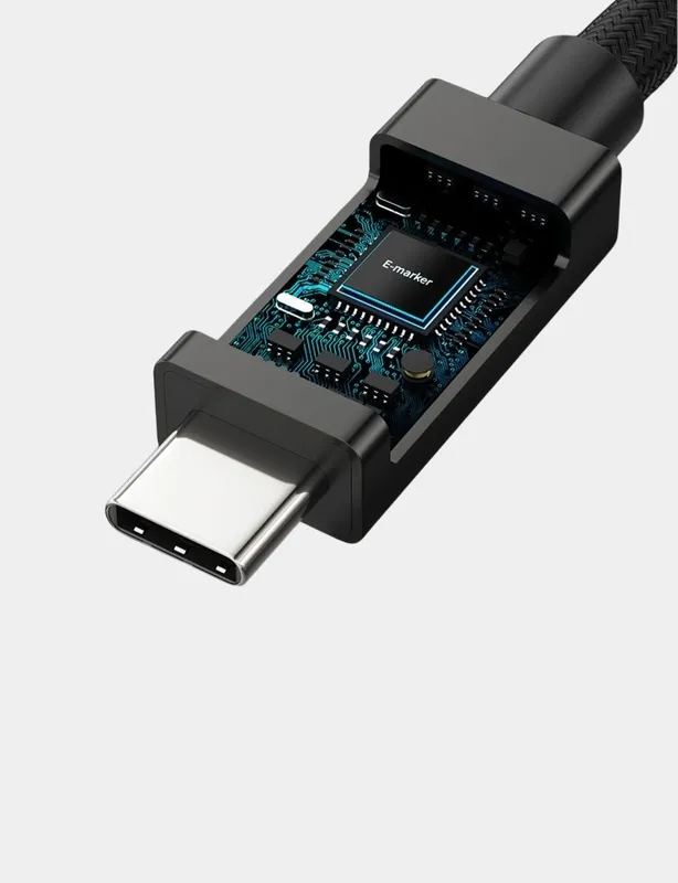 Кабель Type-c, USB-C Thunderbolt 4, 40gigabit, 240w 5A, 8k — фото 3