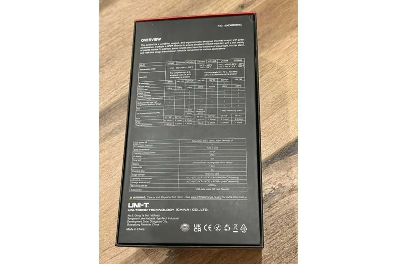Тепловизор UNI-T UTi260B PRO Teplovizor UNIT UTI260B PRO (UTI260A PRO) 8