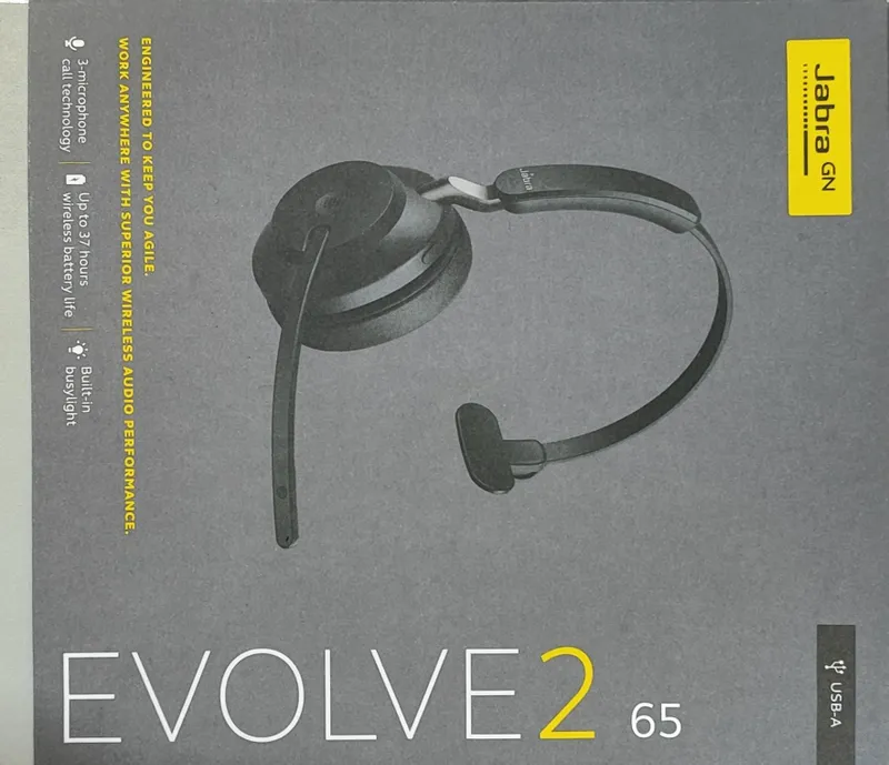 Наушники Jabra Evolve2 65, Link380a MS Mono Black — фото 3