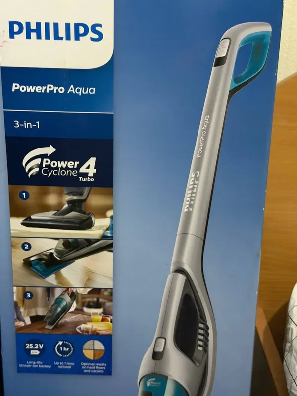Беспроводной пылесос Philips PowerPro Aqua — фото 1
