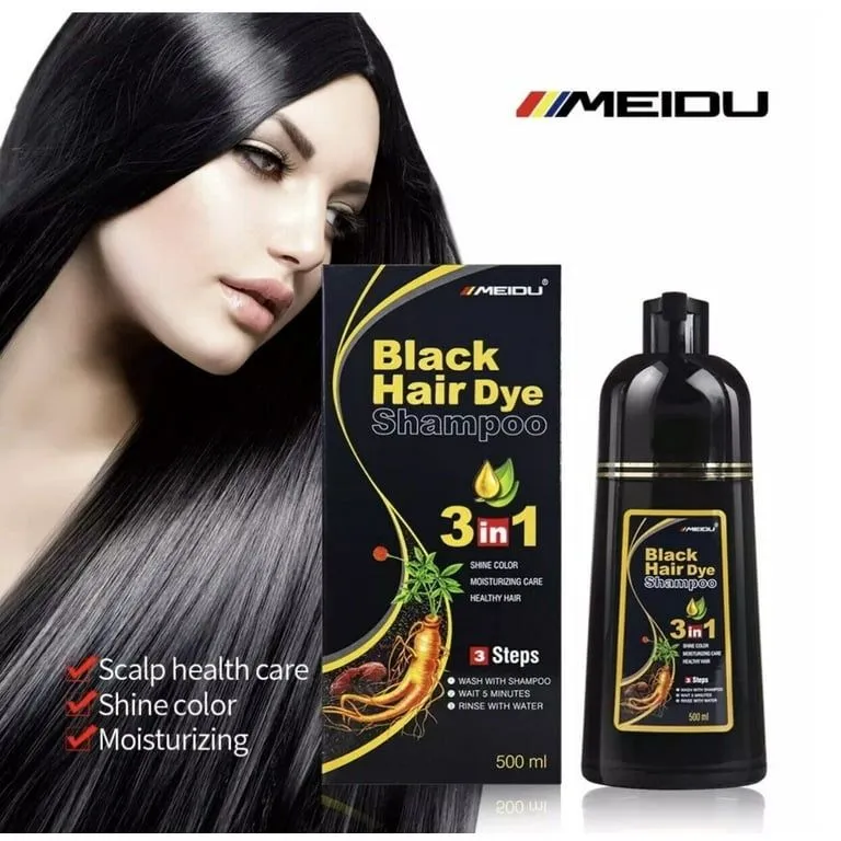 Black hair shampoo - sochlarni qoraytiruvchi shampoo — фото 2