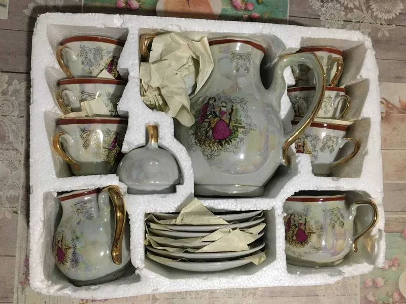 Новый Японский кофейный сервиз Yamasen (Мадонна), 80-е годы