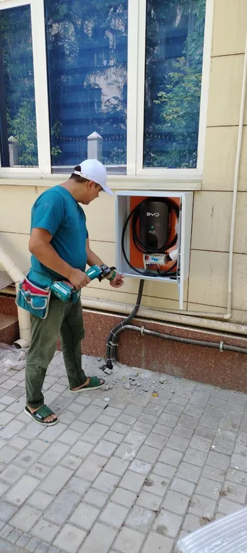 Установка зарядное устройство для Электромобилей. 7квт зарядка установ — фото 3