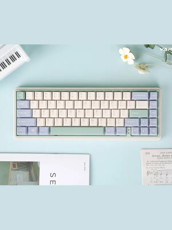Клавиатура механическая Varmilo Minilo VXT67 Eucalyptus (VXT67), Gateron G Pro 2.0 Yellow, RGB, 67 клавиш — фото 3