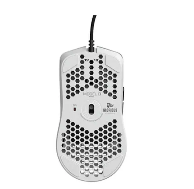 ^ Glorious Model O Minus kompyuter sichqonchasi - Glossy White 3