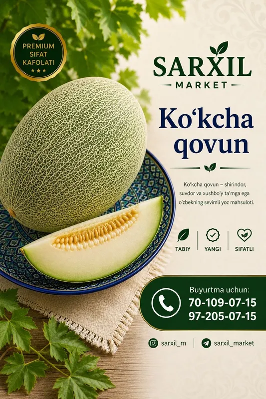 Ko‘kcha qovun jizzah yerlaridan 1 Ko‘kcha qovun jizzah yerlaridan 1