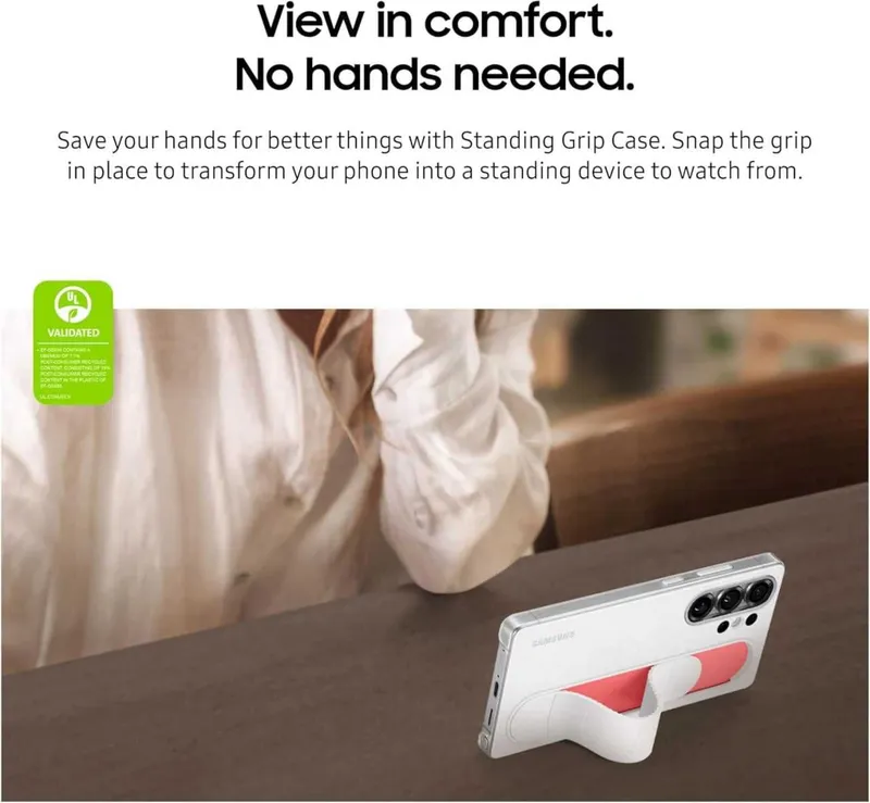 Original Samsung Galaxy S25 Ultra Чехол Standing Grip Phone Case — фото 3
