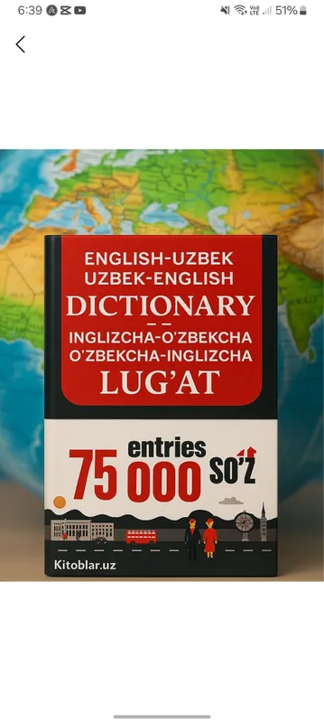 Englis  lugatlar 75 000   narxi 5$ ozi 7$ olingan
