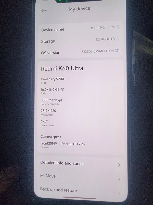 REDMI K 60 ULTRA 3 REDMI K 60 ULTRA 3