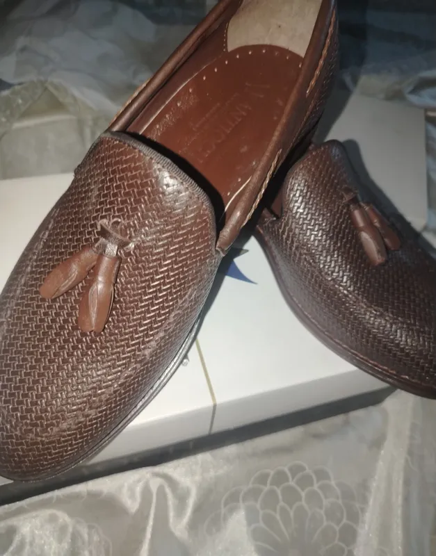“Jigarrang charm tasselli loafer” 2