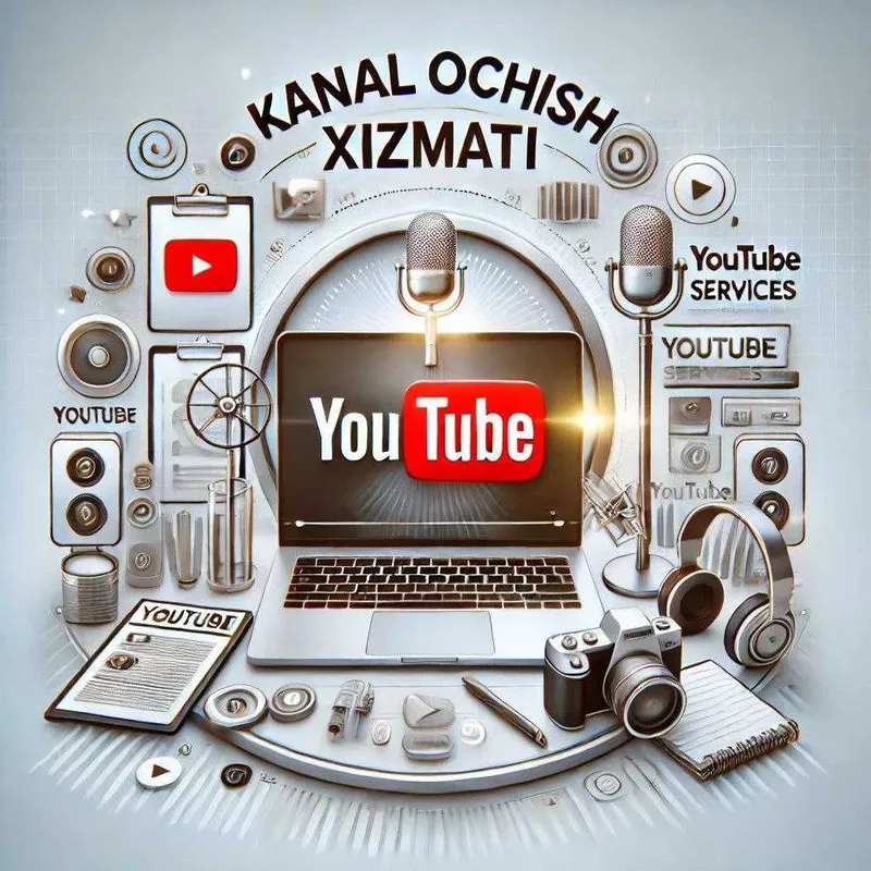 YouTube kanal ochish va sozlash xizmati