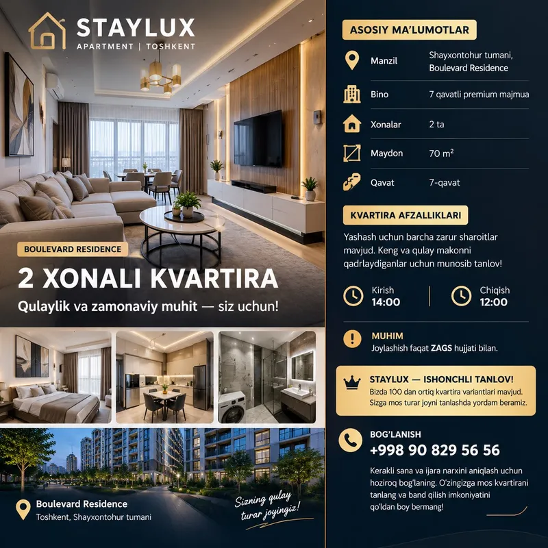 Kunlik kvartira Boulevard 10