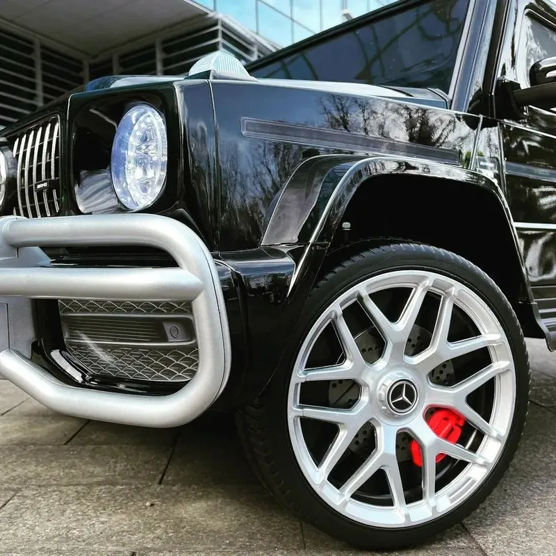 Большой и крепкий Гелик, детская машина-электромобиль Mercedes 24V 4